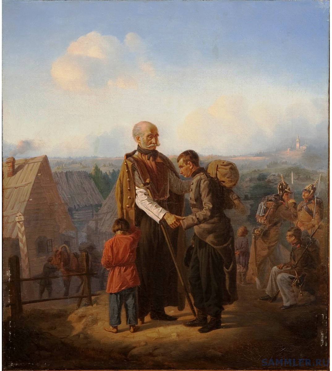 Грейм Богдан Богданович (1828-1889) «Расставание рекрута с отцом».jpg