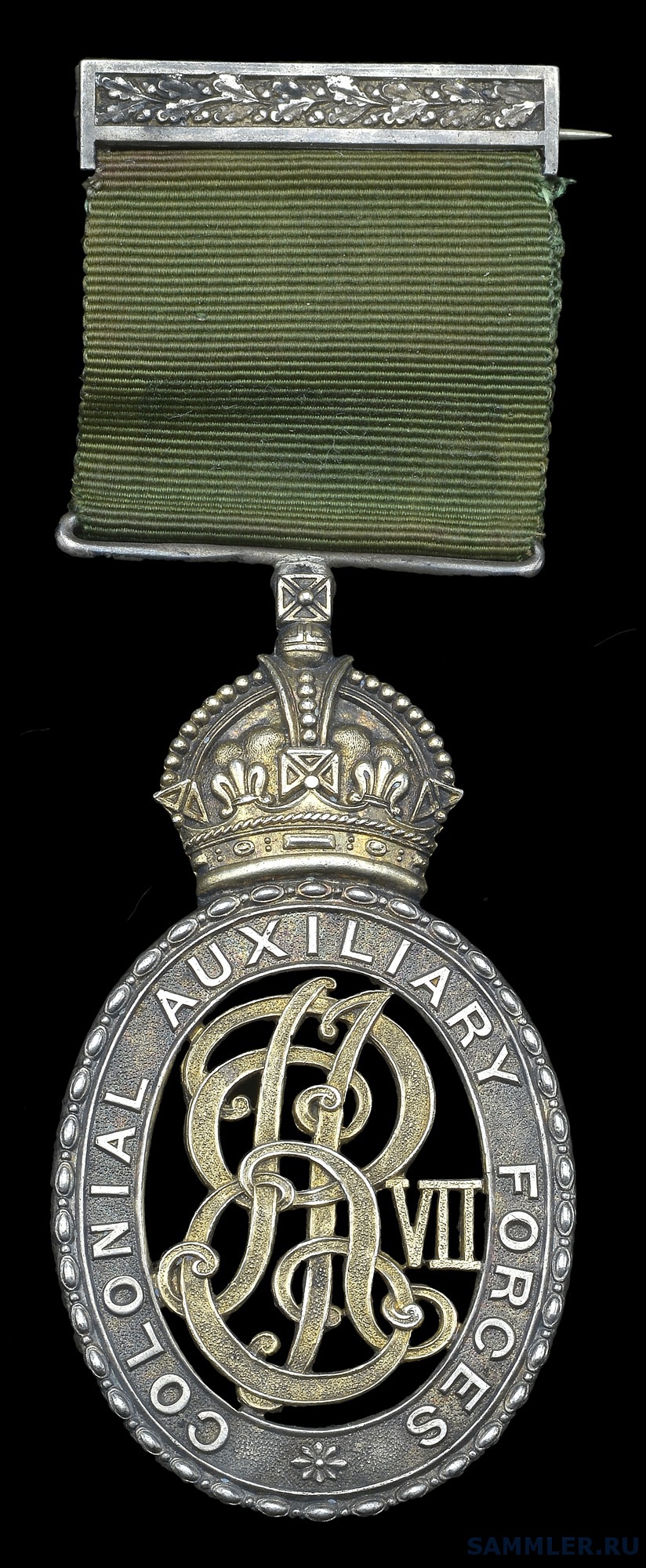 Colonial Auxiliary Forces Officers’ Decoration, E.VII.R., reverse inscribed, ‘Capt. J. Moody, R.V.F. S.A.’.jpg