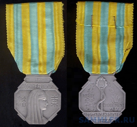 Индокитай_французский протекторат_Медаль медицинских заслуг_1931_на ленте.jpg