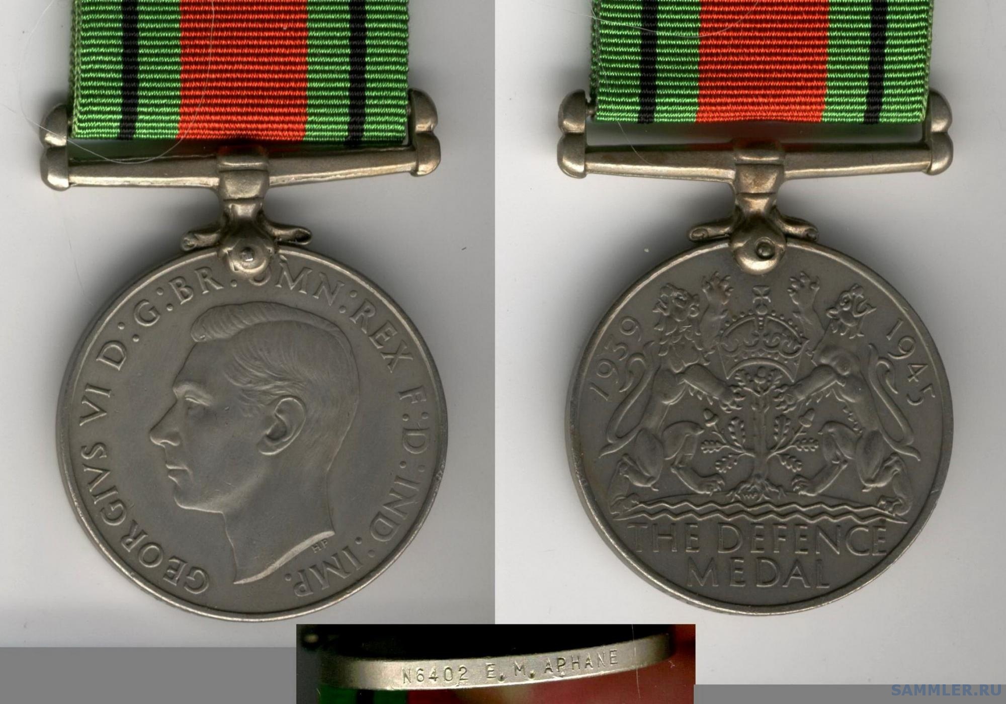British Defence Medal to N6402 E.M.APHANE .jpg