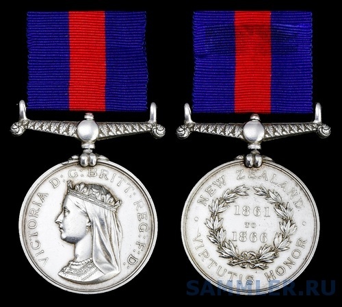 The New Zealand Medal awarded to Captain H. Goldsmith, Waikato Militia.jpg