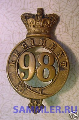 98th Prince of Wales Glengarry BadgePre1881.jpg